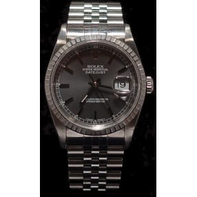 Montre Rolex Datejust Acier "lunette Or gris"