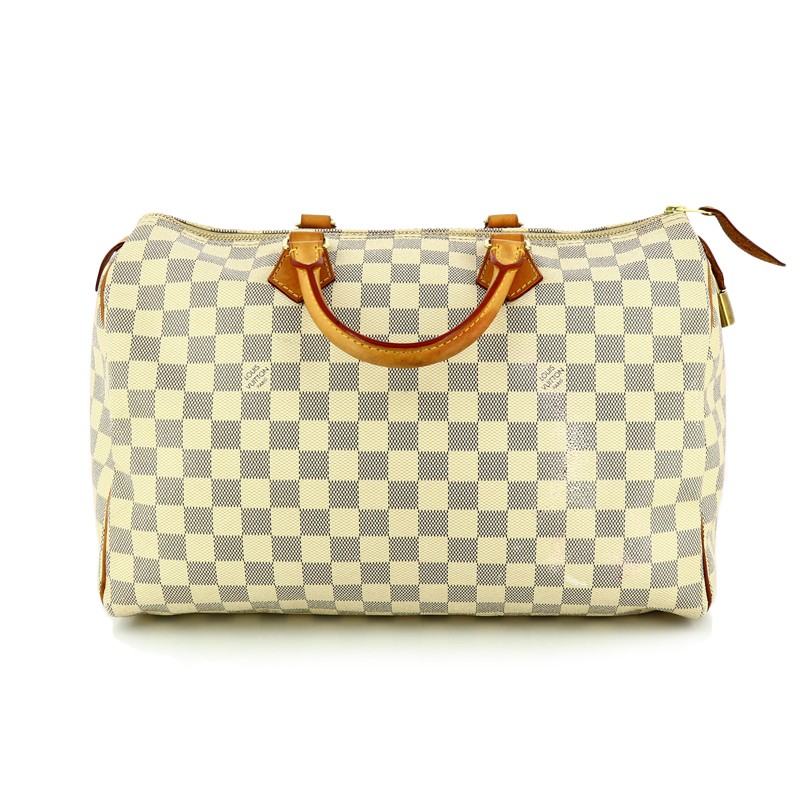 Louis VUITTON, Sac Speedy 35 cm en toile enduite damier …