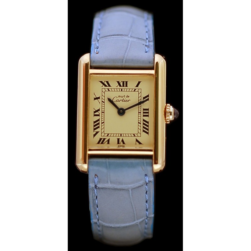 montre cartier must vermeil femme