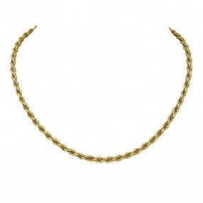 Collier 2 Ors Maille Corde...