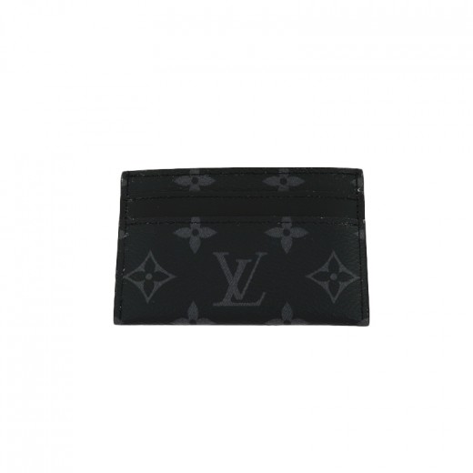Porte-Cartes Double Louis Vuitton en Toile Monogram Eclipse