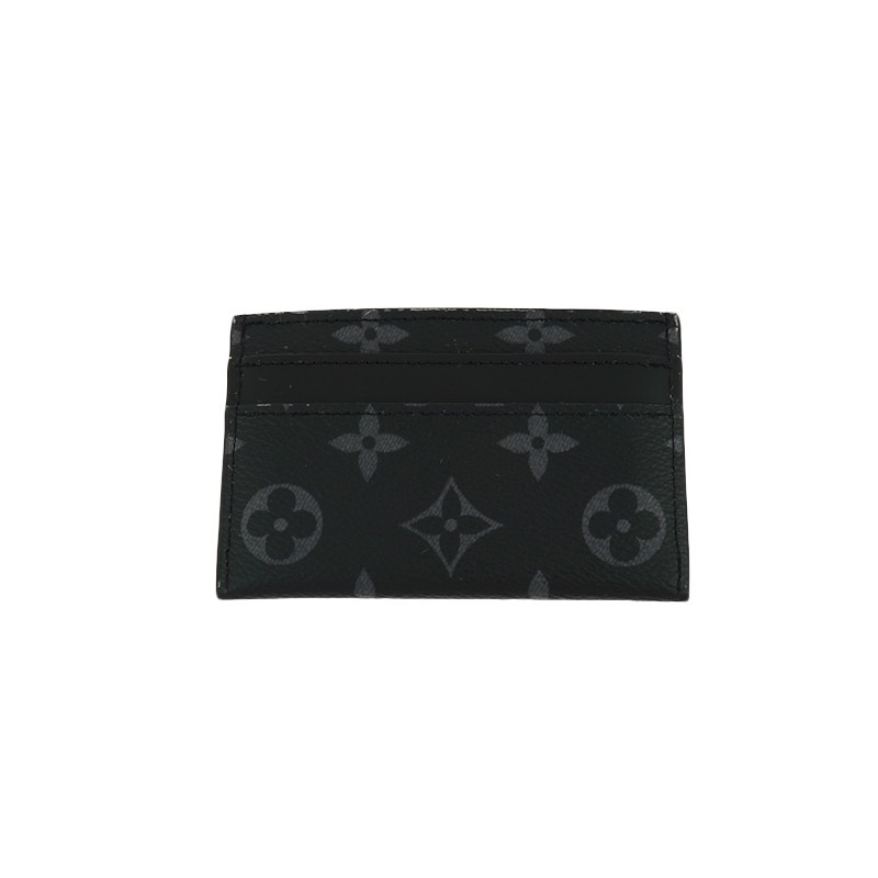 Porte-Cartes Double Louis Vuitton en Toile Monogram Eclipse