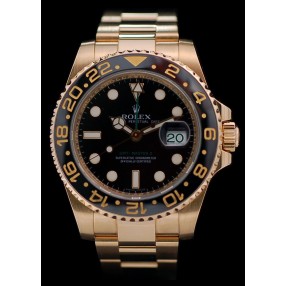 Montre ROLEX GMT Master II Lunette Céramique en Or