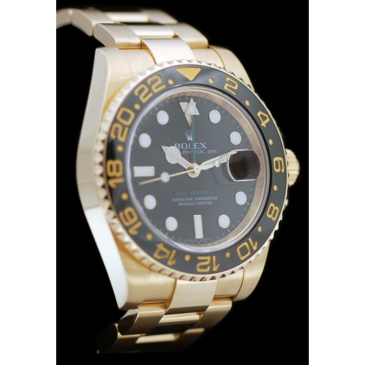Montre ROLEX GMT Master II Lunette Céramique en Or
