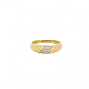 Bague en Or Jaune et Diamants