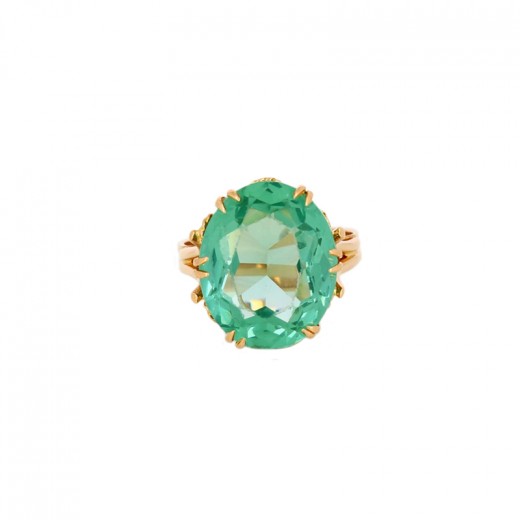 Bague topaze top verte