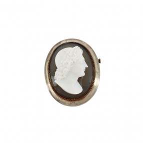 Broche Camé sur Agate en...