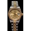 Montre Rolex LadyDatejust en Or & Acier "Index diamants"