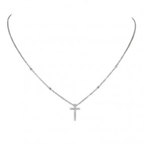 Collier Messika Croix Pavée...