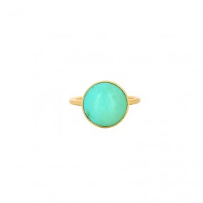 Bague en Or Jaune et Turquoise