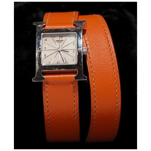 Montre HERMES "H" double bracelet