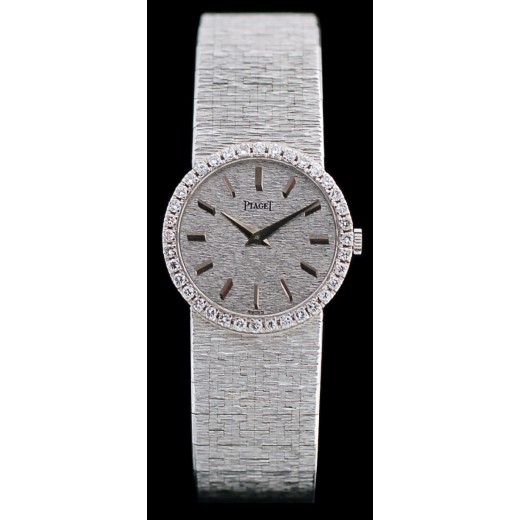 Montre Piaget Or blanc Lunette Diamants