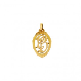 Pendentif Monogramme en Or...