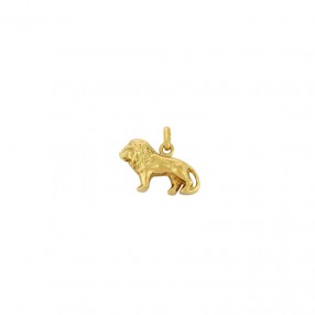 Pendentif Lion en Or Jaune