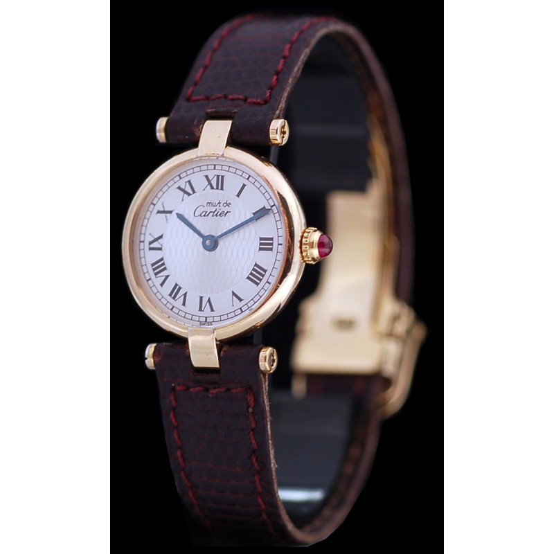 montre cartier must vermeil femme