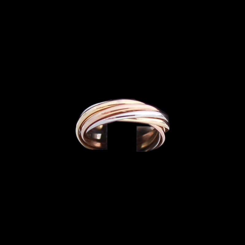 Bague Cartier Trinity 7 anneaux trois ors