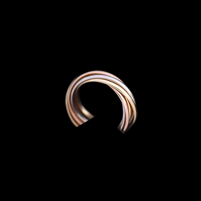 Bague Cartier Trinity 7 anneaux trois ors