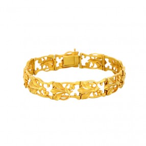 Bracelet Art Nouveau en Or...