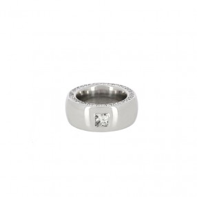 Bague Homme en Or Blanc et...