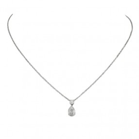 Collier Diamant Poire en Or...