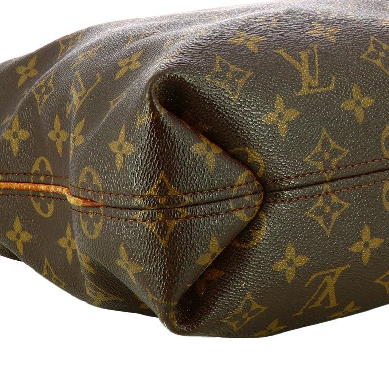 Sac à main sully en toile Louis Vuitton Brown in Cloth - 32569306