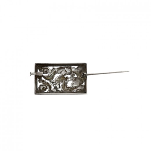 ② Broche ancienne en argent sterling Birmingham, XIXe siècle. - Bijoux anciens