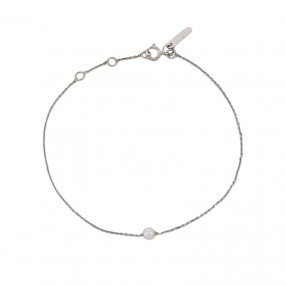 Bracelet Fin en Or Blanc et...