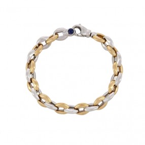 Bracelet en Deux Tons d'Or...