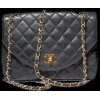 Sac CHANEL matellassé cuir noir