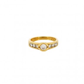 Bague Solitaire en Or Jaune...