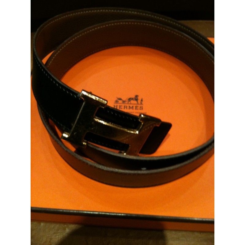 Louis Vuitton - Ceinture en cuir DAMIER - Belt - Catawiki