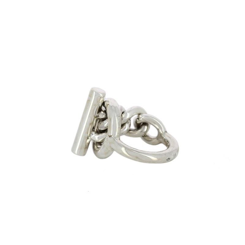Bague Hermès Croisette GM en Argent