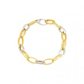 Bracelet Maille Ovale en...