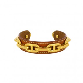 Bracelet Hermès en Cuir et...