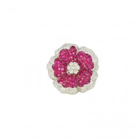 Bague de Créateur Fleur en...