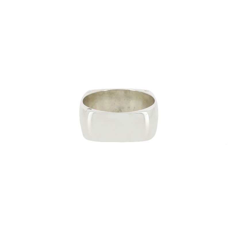 Bague Homme Vintage Dinh Van Carr e en Argent