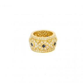 Bague Anneau Large en Or,...