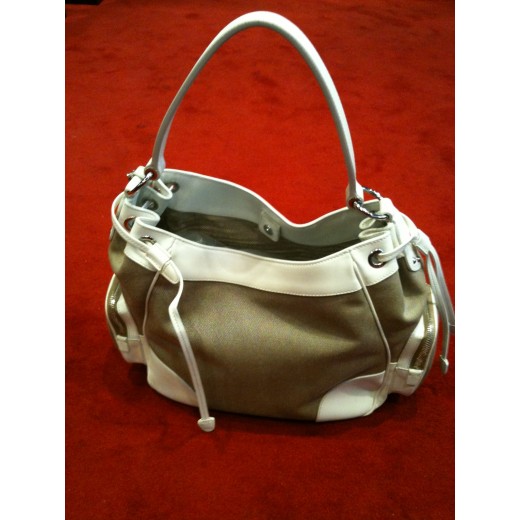 Sac Prada toile et cuir