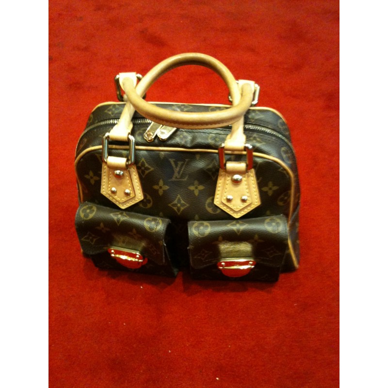 sac a main louis vuitton manhattan pm en toile