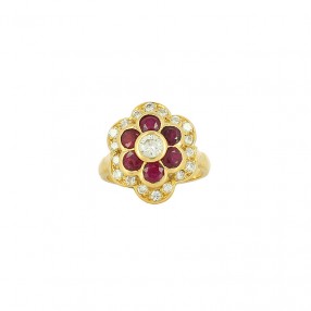 Bague Marguerite en Or,...