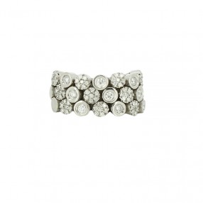 Bague Souple en Or et Diamants