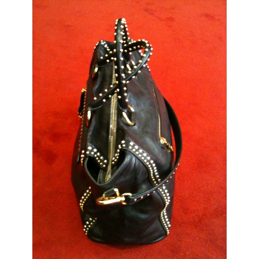 Sac  Prada "Fourre-tout" en cuir noir 