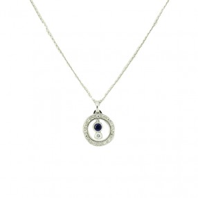 Collier Pendentif Cercle en...