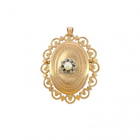 Pendentif Broche Médaillon...