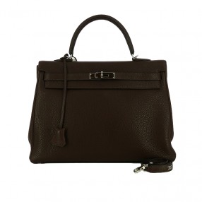 Sac Hermès Kelly 35 en Veau...