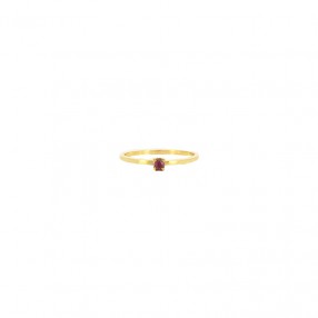 Bague Fine en Or et Rubis