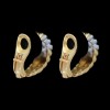 Boucles d'Oreilles Clip 2 ors et diamants