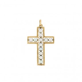 Pendentif Croix Latine en...