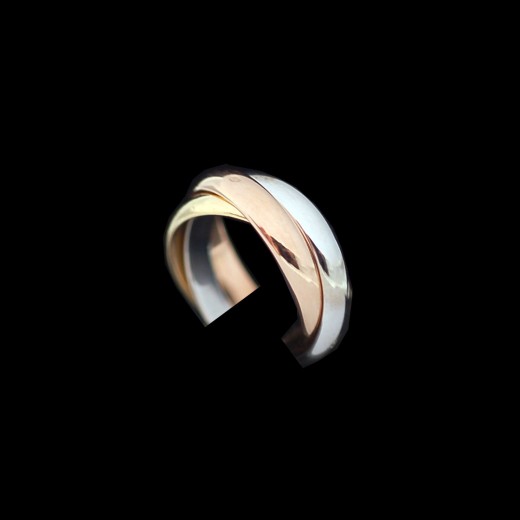 Bague Cartier " Trinity " trois ors