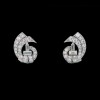 Boucles d'oreilles clip or diamants des années 1930